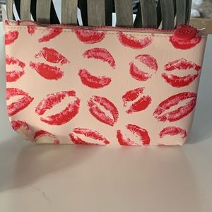Lip Print Cosmetic Bag.  NWOT